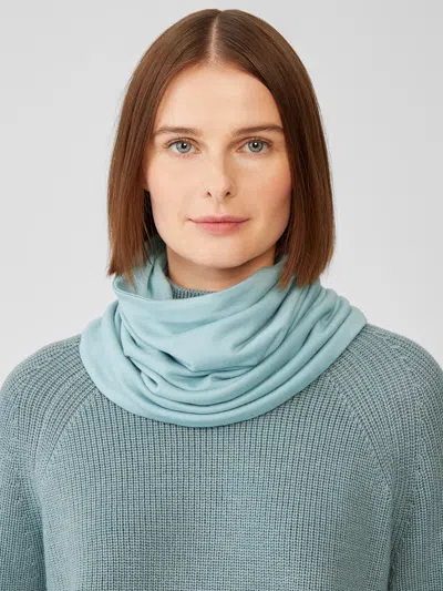 Eileen Fisher Cozy Brushed Terry Hug Infinity Scarf In Green
