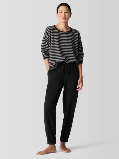 Eileen Fisher Cozy Brushed Terry Hug Jogger Pant In Multi