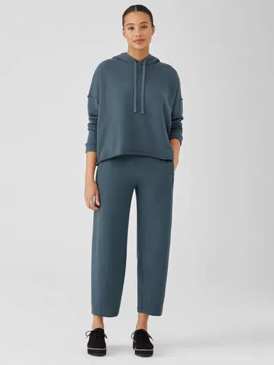 Eileen Fisher Cozy Brushed Terry Hug Lantern Pant In Green