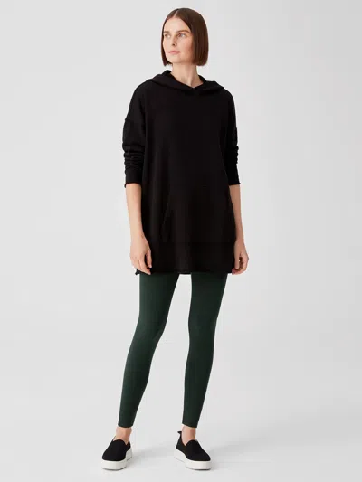 Eileen Fisher Cozy Brushed Terry Hug Leggings In Green