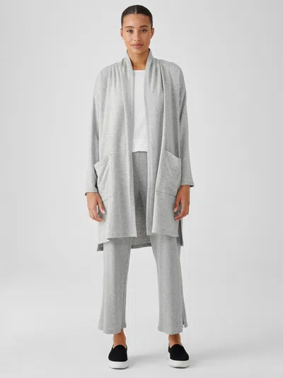 Eileen Fisher Cozy Brushed Terry Hug Long Jacket