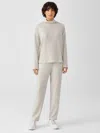 Eileen Fisher Cozy Brushed Terry Hug Slouchy Pant In Neutral
