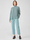 Eileen Fisher Cozy Brushed Terry Hug Slouchy Pant In Blue
