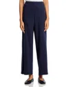 Eileen Fisher Cozy Brushed Terry Straight Pants In Blue