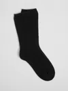 Eileen Fisher Cozy Recycled Nylon Cashmere Crew Sock In Black