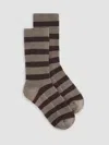 Eileen Fisher Cozy Recycled Nylon Cashmere Crew Sock In Gray