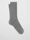 Eileen Fisher Cozy Recycled Nylon Cashmere Trouser Sock In Gray