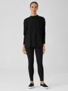 Eileen Fisher Cozy Stretch Rib Leggings In Black