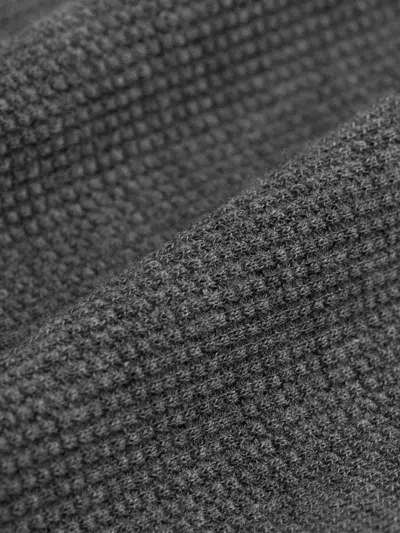 Eileen Fisher Cozy Waffle Knit Straight Pant In Black