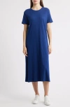 Eileen Fisher Creneck Organic Cotton Maxi T-shirt Dress