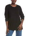 Eileen Fisher Textured Wool Sweater In Black