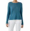 Eileen Fisher Long Sleeve Pullover Sweater In Blue