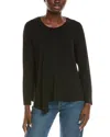 Eileen Fisher Crew Neck Top In Black