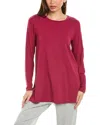 Eileen Fisher Crew Neck Tunic In Pink