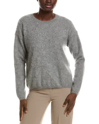 Eileen Fisher Crewneck 100% Cashmere Sweater In Gray