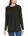 Eileen Fisher Crewneck Box Top In Black