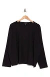 Eileen Fisher Crewneck Box Top In Black
