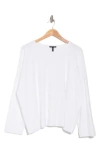 Eileen Fisher Crewneck Box Top In White