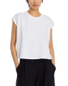 Eileen Fisher Jersey Crewneck Boxy T-shirt In White
