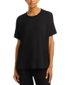 Eileen Fisher Crewneck Tunic Top In Black