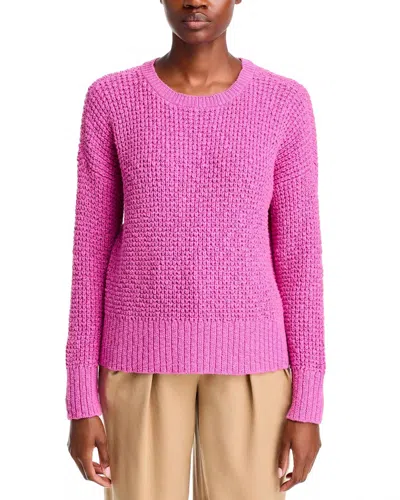 Eileen Fisher Crewneck Knit Pullover Cotton Sweater In Tulip In Multi