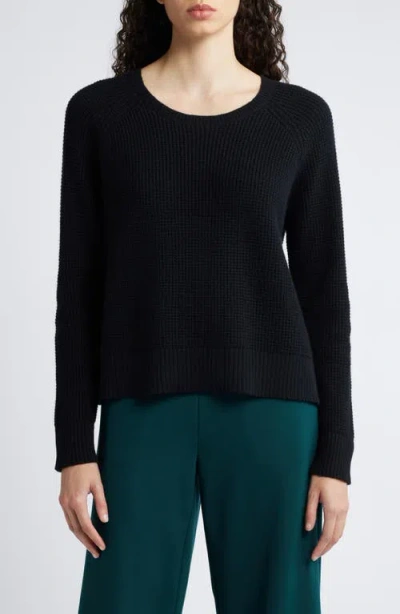 EILEEN FISHER EILEEN FISHER CREWNECK ORGANIC COTTON & RECYCLED CASHMERE SWEATER