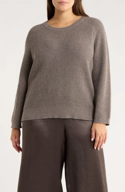 EILEEN FISHER EILEEN FISHER CREWNECK ORGANIC COTTON & RECYCLED CASHMERE SWEATER