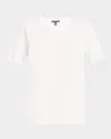 Eileen Fisher Crewneck Organic Cotton Jersey Tee In White