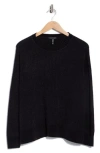 Eileen Fisher Crewneck Organic Cotton Sweater In Black