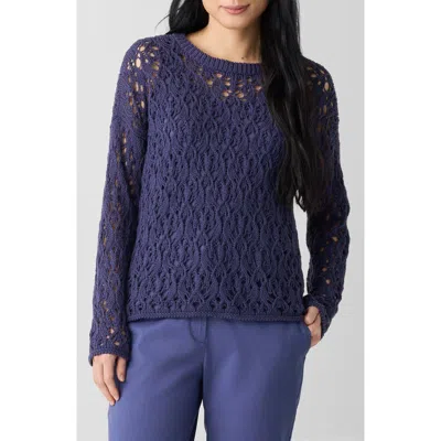 EILEEN FISHER EILEEN FISHER CREWNECK ORGANIC COTTON SWEATER