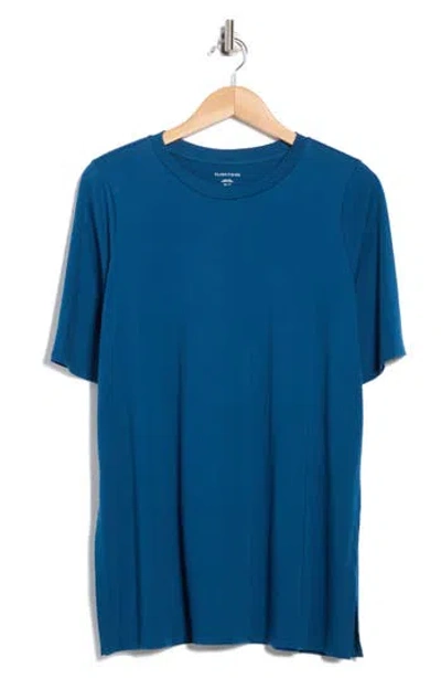 Eileen Fisher Crewneck Organic Cotton T-shirt In Green