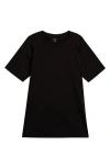 Eileen Fisher Crewneck Organic Cotton T-shirt In Black