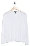Eileen Fisher Womens Solid Viscose T-shirt In White