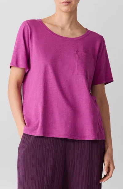 EILEEN FISHER EILEEN FISHER CREWNECK POCKET ORGANIC COTTON T-SHIRT