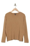 Eileen Fisher Crewneck Rib Sweater In Honey