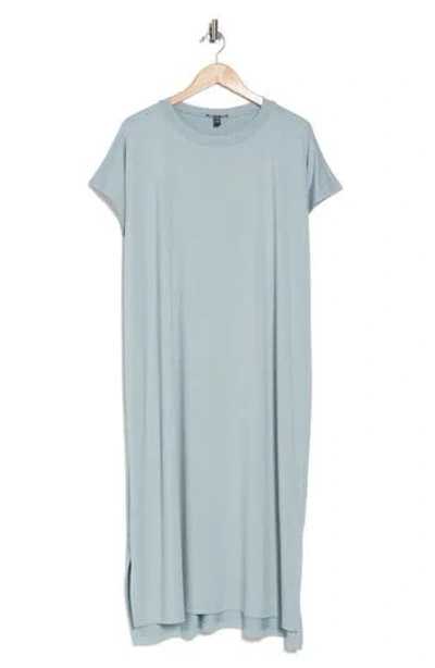 Eileen Fisher Crewneck Shift Dress In Blue
