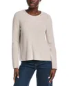 Eileen Fisher Bateau Neck Sweater In Brown