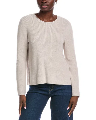 Eileen Fisher Crewneck Sweater In Brown