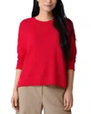 Eileen Fisher Crewneck Sweater In Cherry