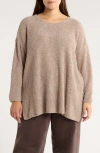 Eileen Fisher Crewneck Sweater In Gray