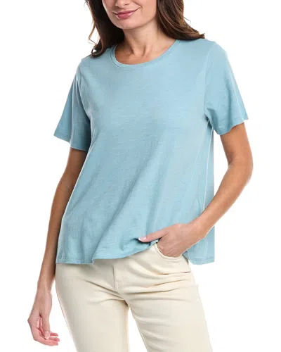 Eileen Fisher Crewneck T-shirt In Blue