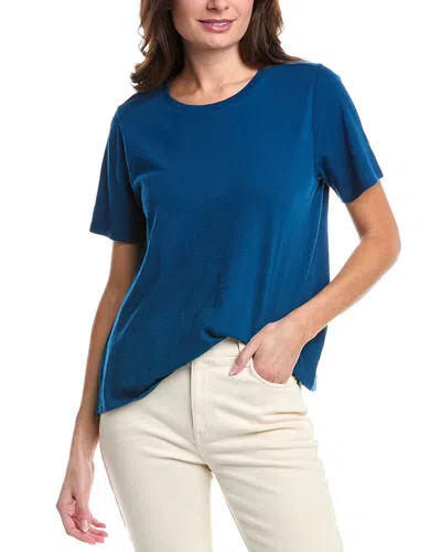 Eileen Fisher Crewneck T-shirt In Blue
