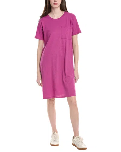 Eileen Fisher Crewneck T-shirt Dress In Pink