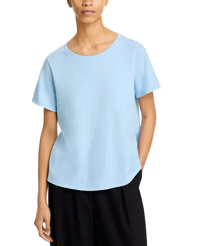 Eileen Fisher Crewneck Tee In Skylt