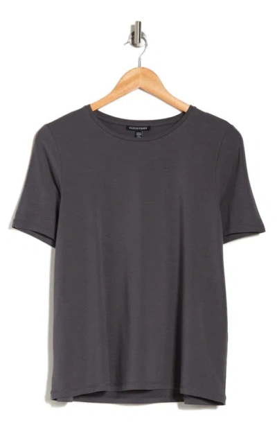 Eileen Fisher Crewneck Tencel® Lyocell T-shirt In Meteor