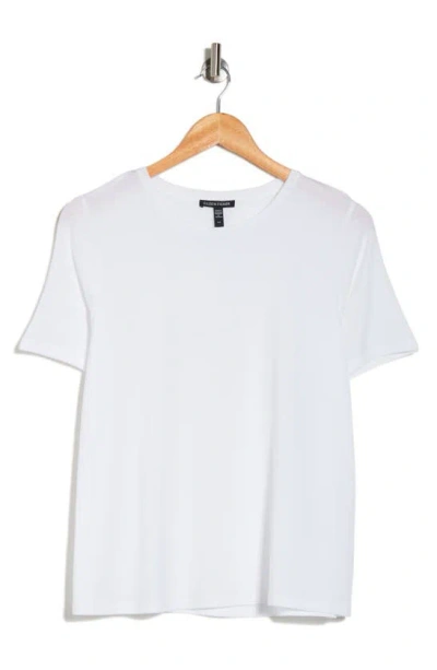 Eileen Fisher Crewneck Tencel® Lyocell T-shirt In White