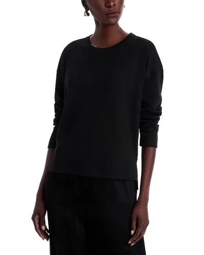 Eileen Fisher Crewneck Top In Black