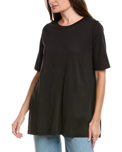 Eileen Fisher Crewneck Tunic In Black