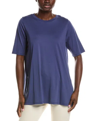 Eileen Fisher Crewneck Tunic In Blue