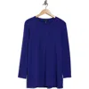 Eileen Fisher Crewneck Tunic In Purple